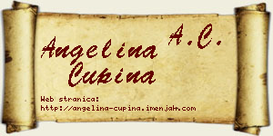 Angelina Ćupina vizit kartica